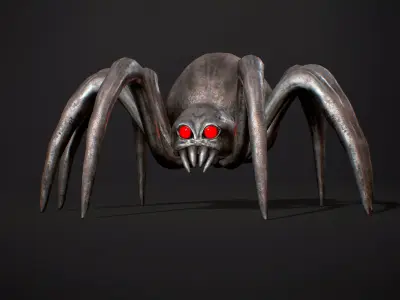 Spider H1 - Game Ready Low-poly 3D model