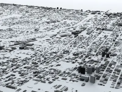 Santa Monica Streets and Buildings 3D model