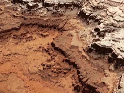 Canyon terrain 3D model