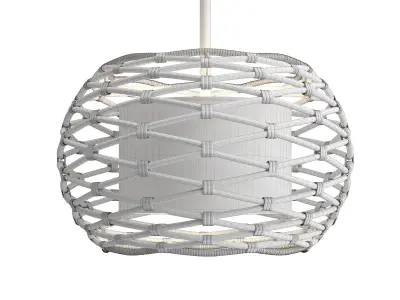 BALBOA rattan pendant light 3D model