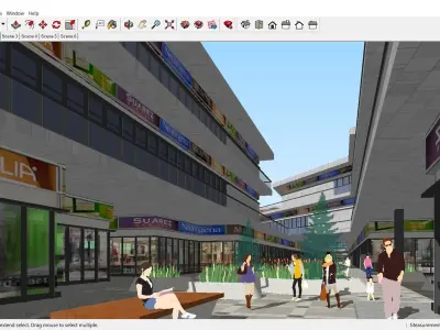 Sketchup Shopping Center C8 3D model
