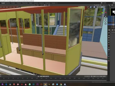 Low-poly illustration of SanFrancosco  Low-poly 3D model