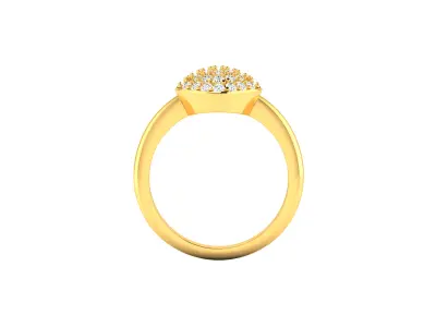 Women Ring  Render 3dm STL OBJ FBX Details 3D print model 321