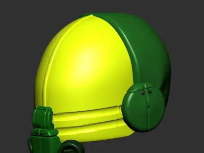 helmet scifi high poly sculpt  ver 9 3d printable  3D model