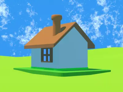 house  Free low-poly 3D model