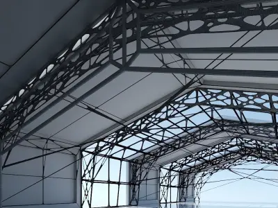 Futuristic Architectural Structure 12 3D model