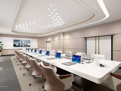  meeting room Low-poly 3D model