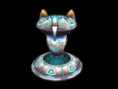 Festival lottery machine 01 3D model
