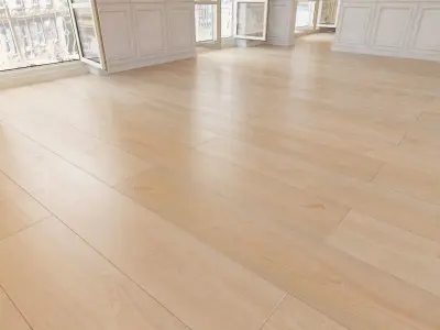 Wooden floor 25 WITHOUT PLUGINS 3D model