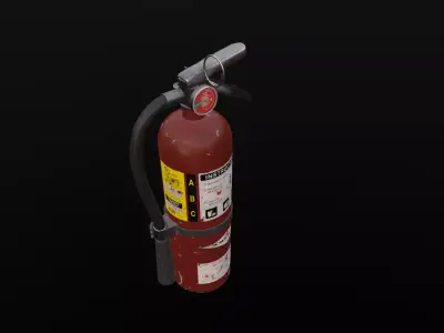 Fire Extinguisher Free low-poly 3D model