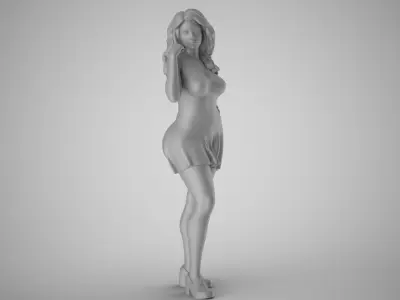 Summer City Woman 4 3D print model