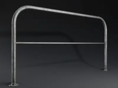 Simple Railing - Game Ready Low-poly 3D model