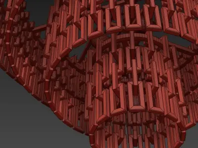 4 type Restoration Hardware Round Chandelier Set 003 3D model