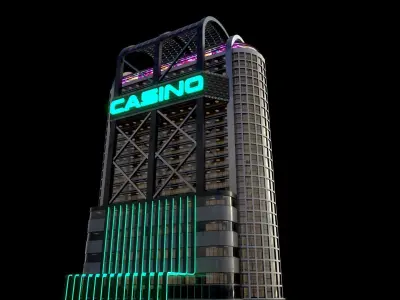 Modern Buildings city kit Low-poly 3D model