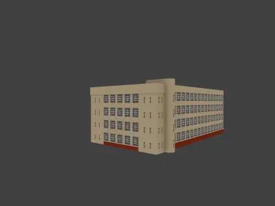 modern building 3D model order