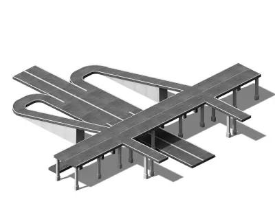City Road - Overpass 02 3D model