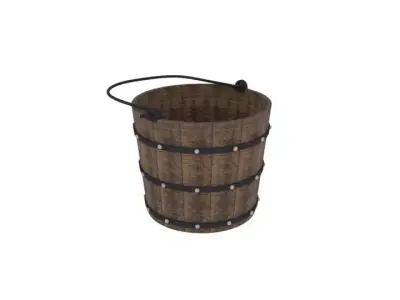 Old Bucket Free 3D model