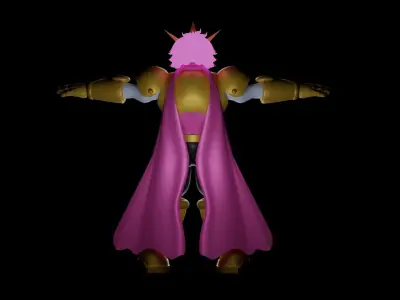 Star Pink Max Low-poly 3D model