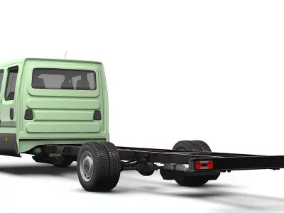 Iveco Daily Double Cab L7 Chassis 2026 3D model