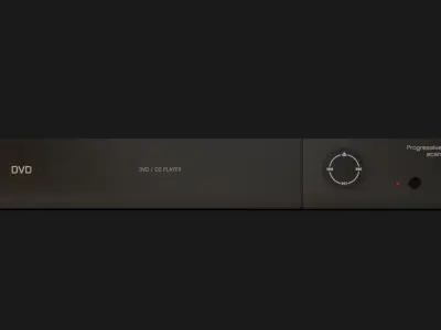 DVD Player GameReady - LowPoly with PBR Material Low-poly 3D model