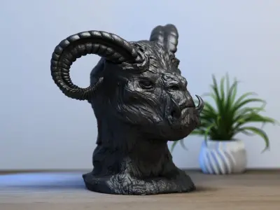 Lucifer demon beast Lucifer bust Perfect Gamer Gift 3D print model
