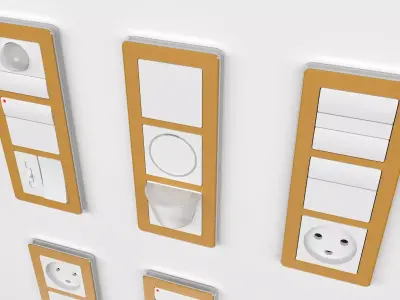 LK FUGA CHOICE Sockets and Switches 3D model 3D model