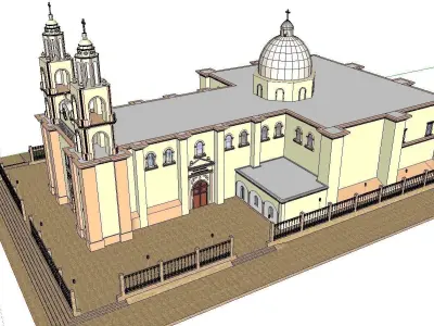 Architecture-Religion-God-Culture-Temple-058 church in brazil 3D model