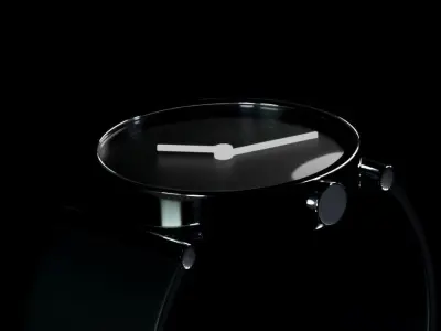 Wrist watch Low-poly 3D model