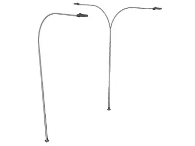 Lamp Post - Light Pole - Light Post - Street Light - Group 04 3D model