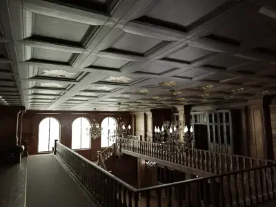 Ballroom Low-poly 3D model