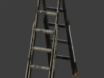 Step Ladder Low-poly 3D model 2