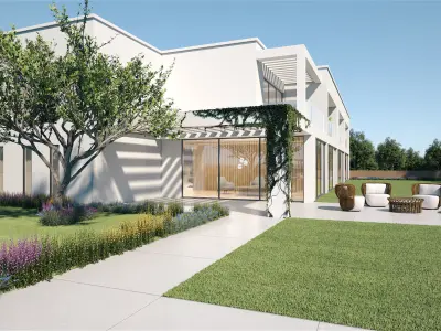 Exterior House Scene 6 - Pool Hotel 3D model