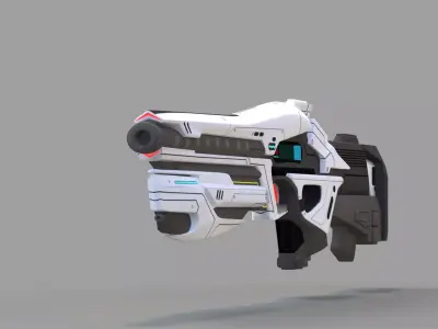 Science Fiction Gun 4 3D model