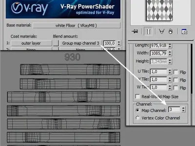 Scandinavian floor set 1 3D model