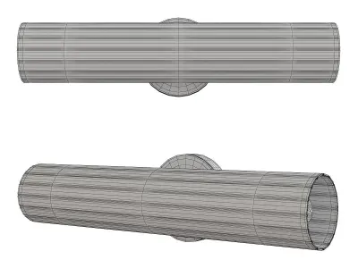 Odette Wall Sconce Low-poly 3D model