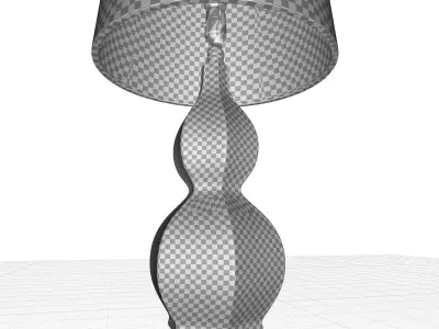 Hillcroft Ceramic Table Lamp 3D model