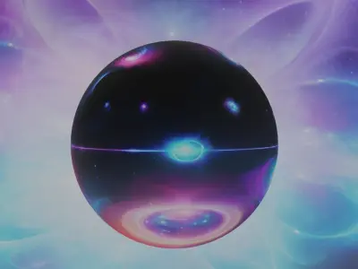 Panoramic Sky SET - Celestial Odyssey 02 - 3D mesh and Sphere Low-poly 3D model