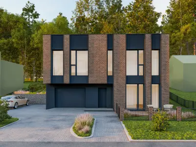 Residential house archicad  sketchup  lumion12 3D model