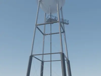 WARNER WATER TOWER 3D model