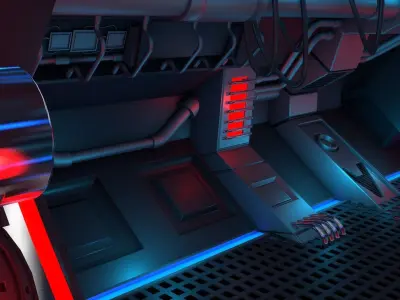 Sci Fi Corridor 3D model