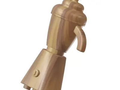 Wooden Mixie Home Appliance Toy 3D model