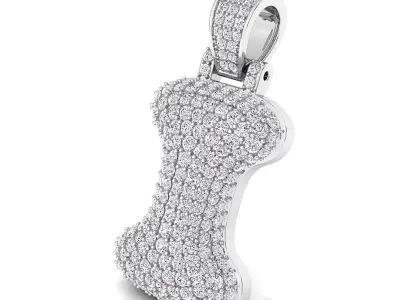 Bubble I Initial Pendant 3D print model