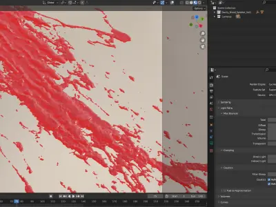Swirly Blood Splatter vol1 11 3D model