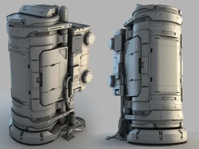 Sci-Fi Elements 3D model