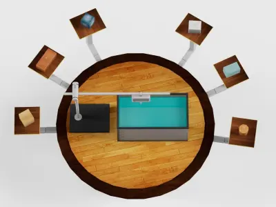 A chimed Principle Low-poly 3D model