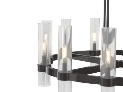 Ravelle Round Chandelier 36in 3D model