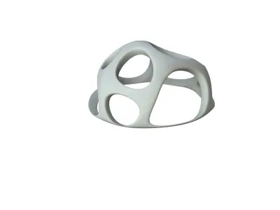 SciFi Cube Object No 56651 Low Poly Shape Low-poly 3D model