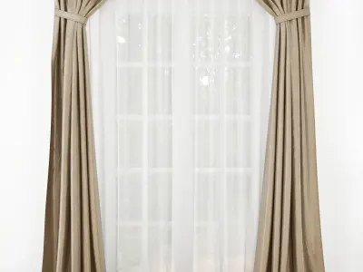 Curtain curtains 3D model