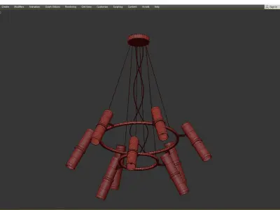 Chandelier Stilfort Trevo Low-poly 3D model