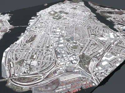 Cityscape Halifax Canada 3D model